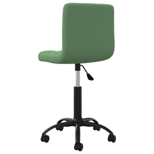 Drehbarer Bürostuhl Dunkelgrün Samt