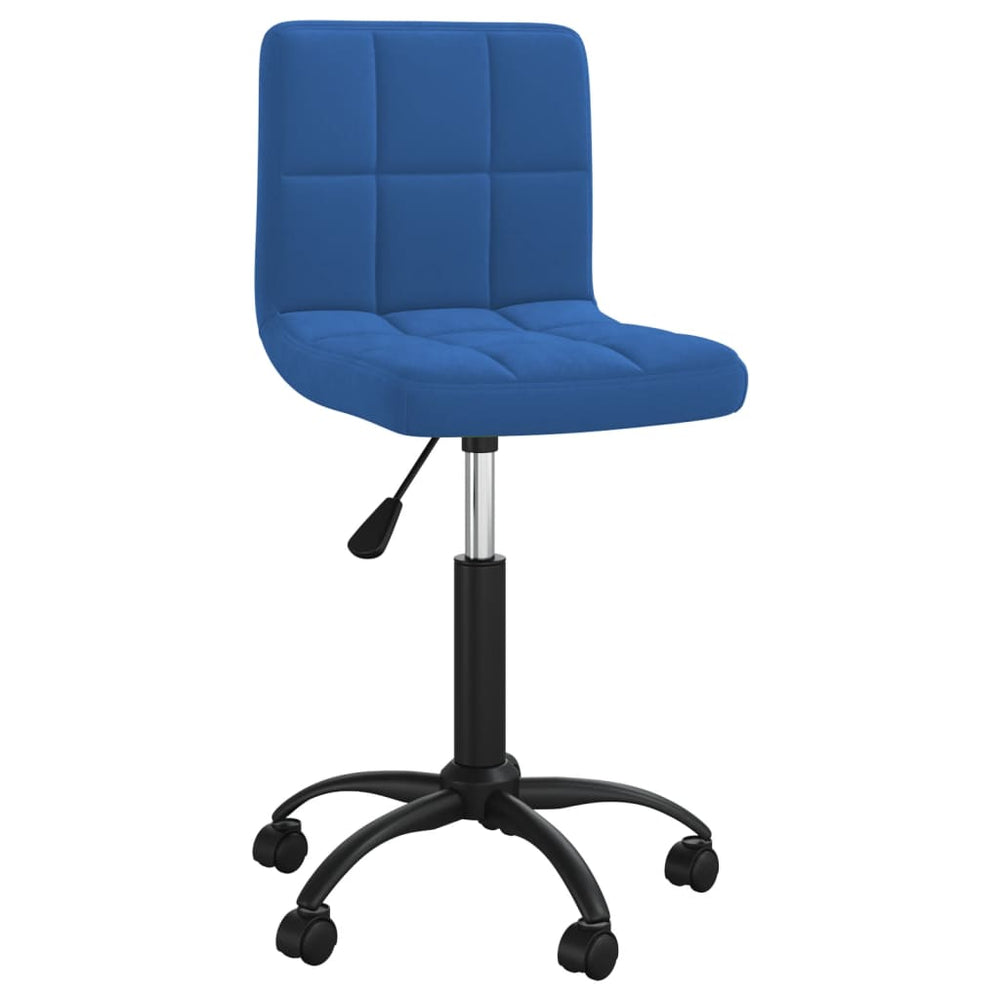 Blauer Drehstuhl Samt