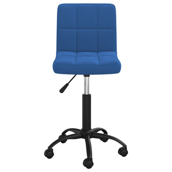 Blauer Drehstuhl Samt
