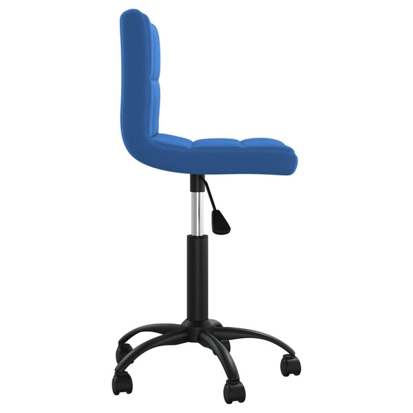 Blauer Drehstuhl Samt