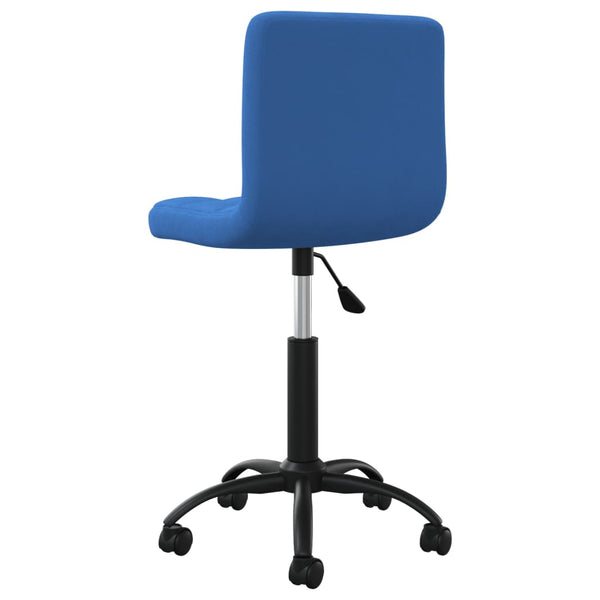 Blauer Drehstuhl Samt