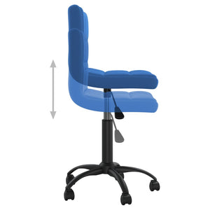 Blauer Drehstuhl Samt