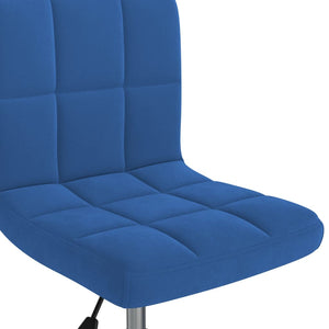 Blauer Drehstuhl Samt