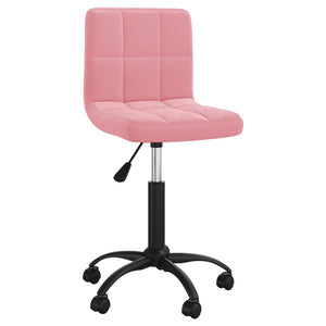Rosa Samt Drehstuhl Bürostuhl