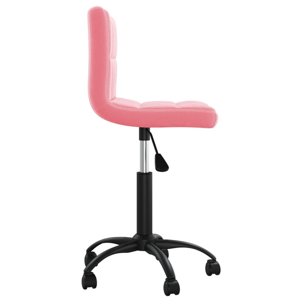 Rosa Samt Drehstuhl Bürostuhl