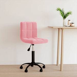 Rosa Samt Drehstuhl Bürostuhl