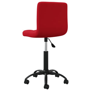 Drehbarer Bürostuhl Weinrot Samt