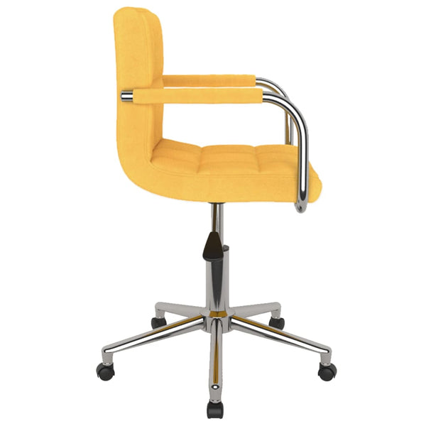 Drehbarer Bürostuhl Senfgelb Stoff