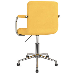Drehbarer Bürostuhl Senfgelb Stoff