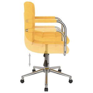 Drehbarer Bürostuhl Senfgelb Stoff