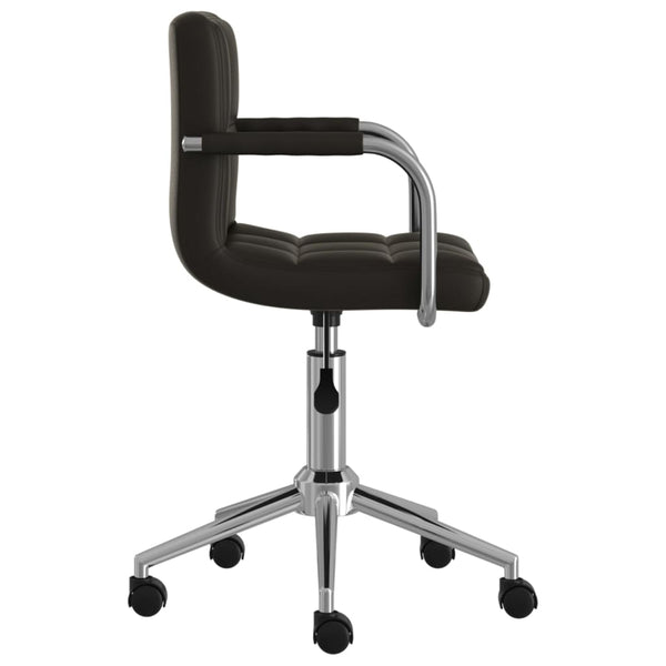 Drehbarer Bürostuhl Schwarz Kunstleder