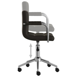 Drehbarer Bürostuhl Schwarz Kunstleder