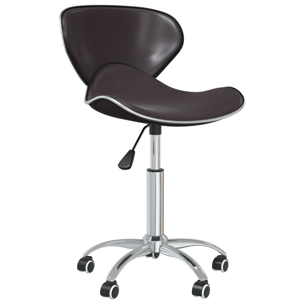 Drehbare Esszimmerstühle Braun Kunstleder 2er Set