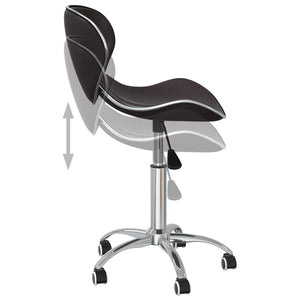 Drehbare Esszimmerstühle Braun Kunstleder 2er Set