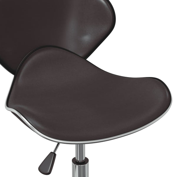 Drehbare Esszimmerstühle Braun Kunstleder 2er Set