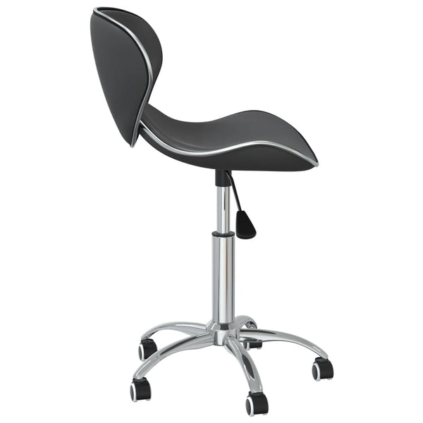 Drehbare Esszimmerstühle Grau Kunstleder, 2er-Set