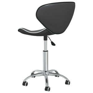 Drehbare Esszimmerstühle Grau Kunstleder, 2er-Set