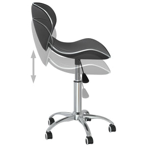 Drehbare Esszimmerstühle Grau Kunstleder, 2er-Set