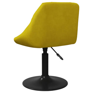 Senfgelber Samt Barhocker