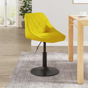 Senfgelber Samt Barhocker