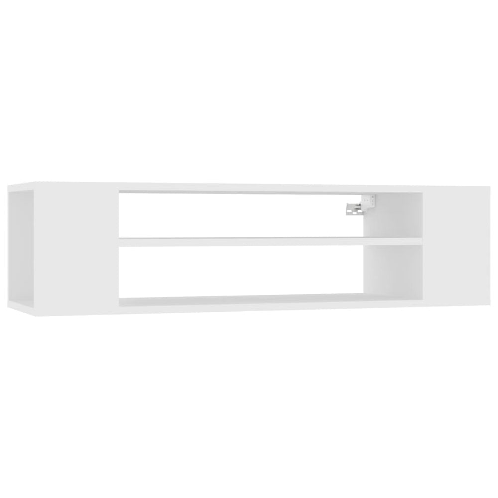 vidaXL Meuble TV mural Blanc 100x30x26,5 cm Bois d'ingénierie