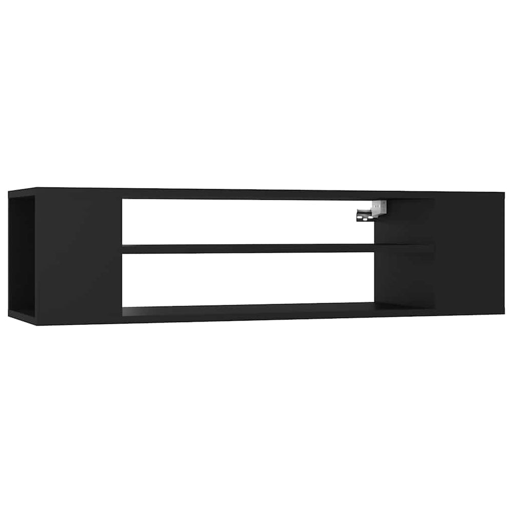 Meuble TV suspendu vidaXL Noir 100x30x26,5 cm Bois d'ingénierie