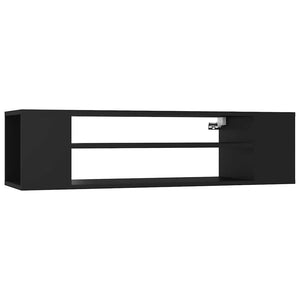 Schwarzer TV-Hängeschrank 100 cm