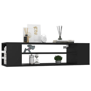 Schwarzer TV-Hängeschrank 100 cm