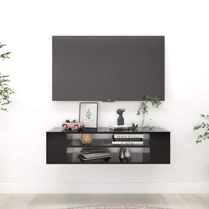 Schwarzer TV-Hängeschrank 100 cm