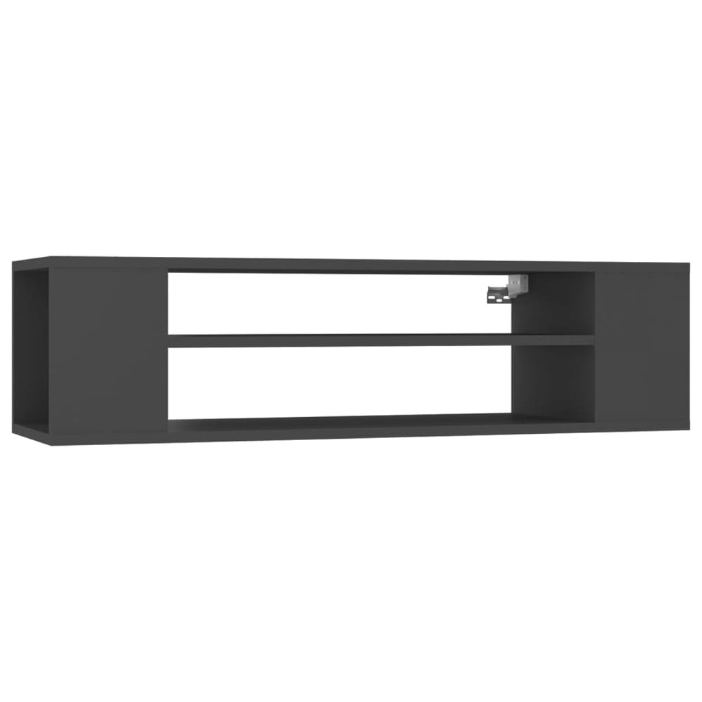 Meuble TV mural vidaXL Gris 100x30x26,5 cm Bois d'ingénierie