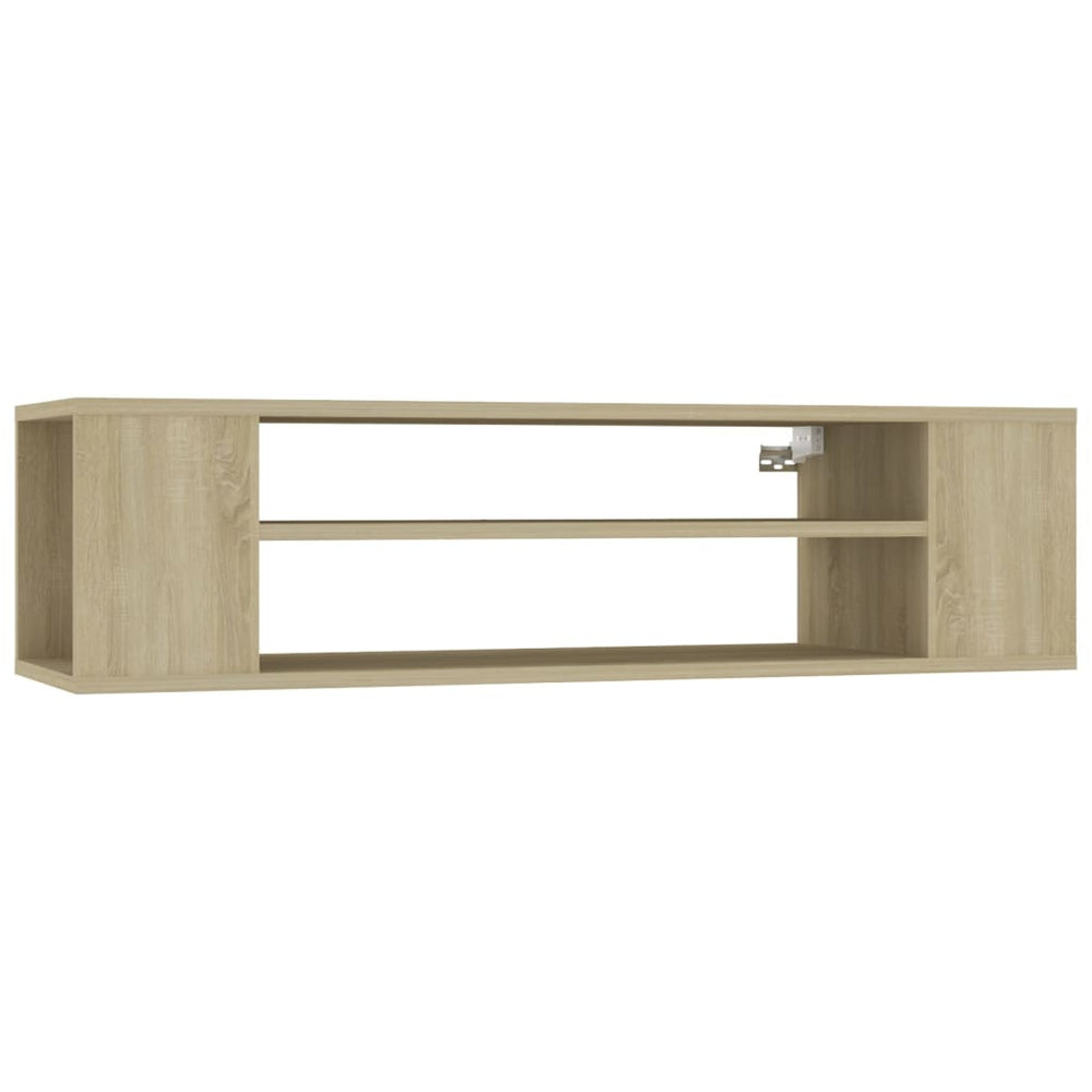 vidaXL Meuble TV suspendu chêne Sonoma 100x30x26,5 cm bois d'ingénierie