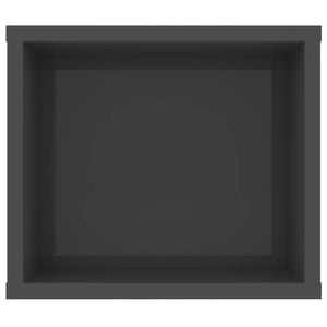 TV-Hängeschrank, Hochglanz Grau, 100 cm