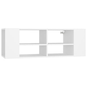 Weiße TV-Wandkonsole 102 cm