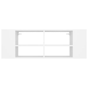 Weiße TV-Wandkonsole 102 cm