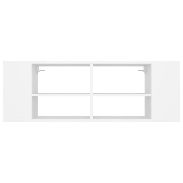 Weiße TV-Wandkonsole 102 cm