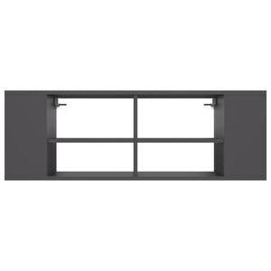 Grauer TV-Wandschrank 102 cm