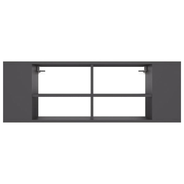 Grauer TV-Wandschrank 102 cm