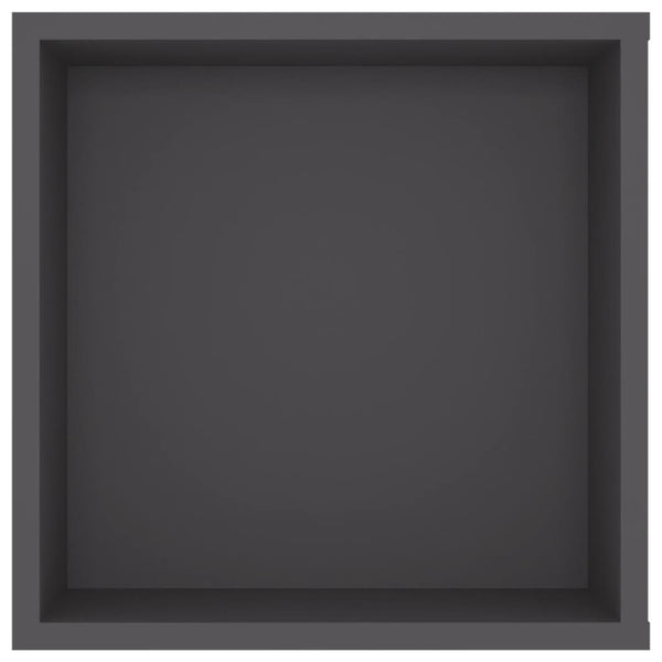 Grauer TV-Wandschrank 102 cm