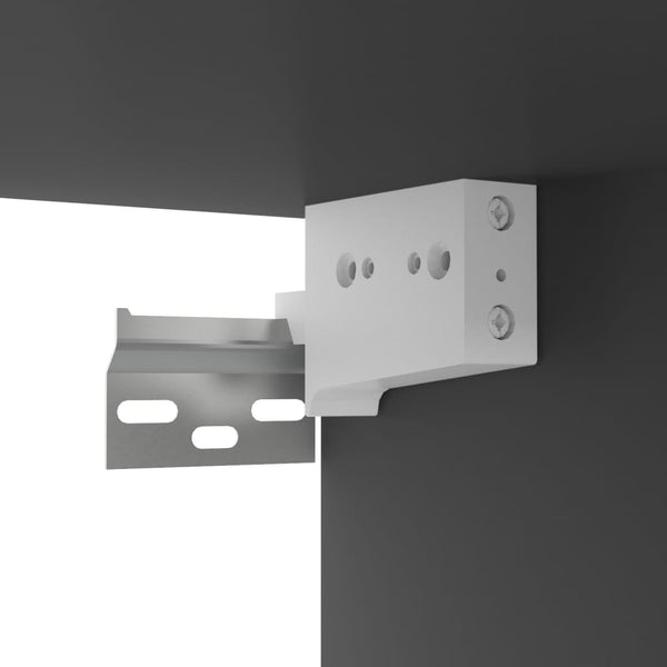 Grauer TV-Wandschrank 102 cm