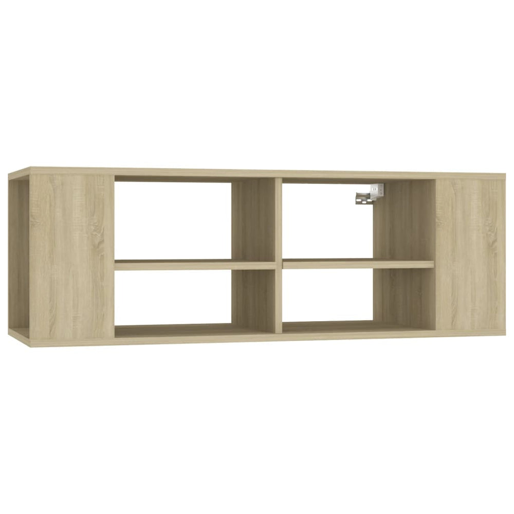 vidaXL Meuble TV mural chêne Sonoma 102x35x35 cm Aggloméré