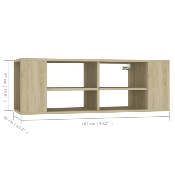 TV-Wandschrank Sonoma Eiche 102 cm
