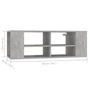 TV-Wandschrank Betongrau 102 cm