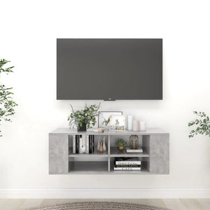 TV-Wandschrank Betongrau 102 cm