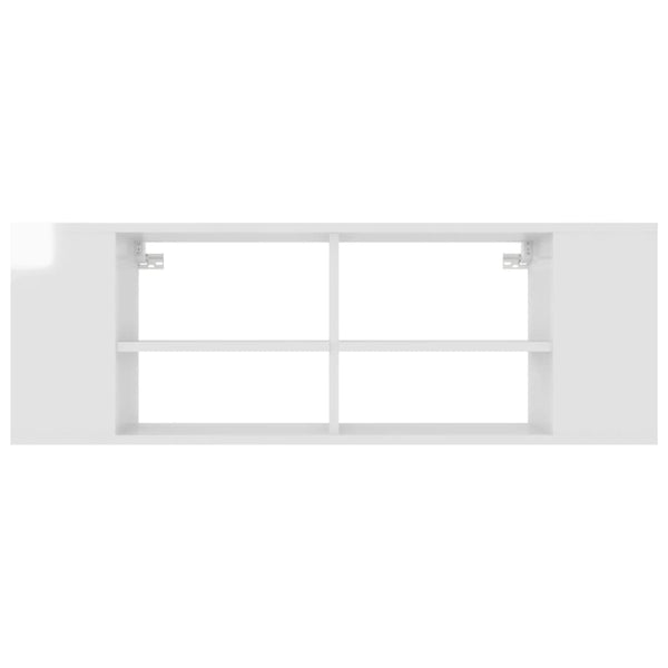 TV-Wandschrank Hochglanz Weiß 102 cm