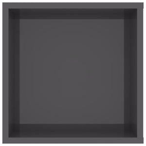 Meuble TV mural vidaXL gris brillant 102x35x35 cm Aggloméré