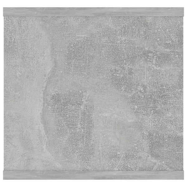 Betongraues Wandregal, 102 cm