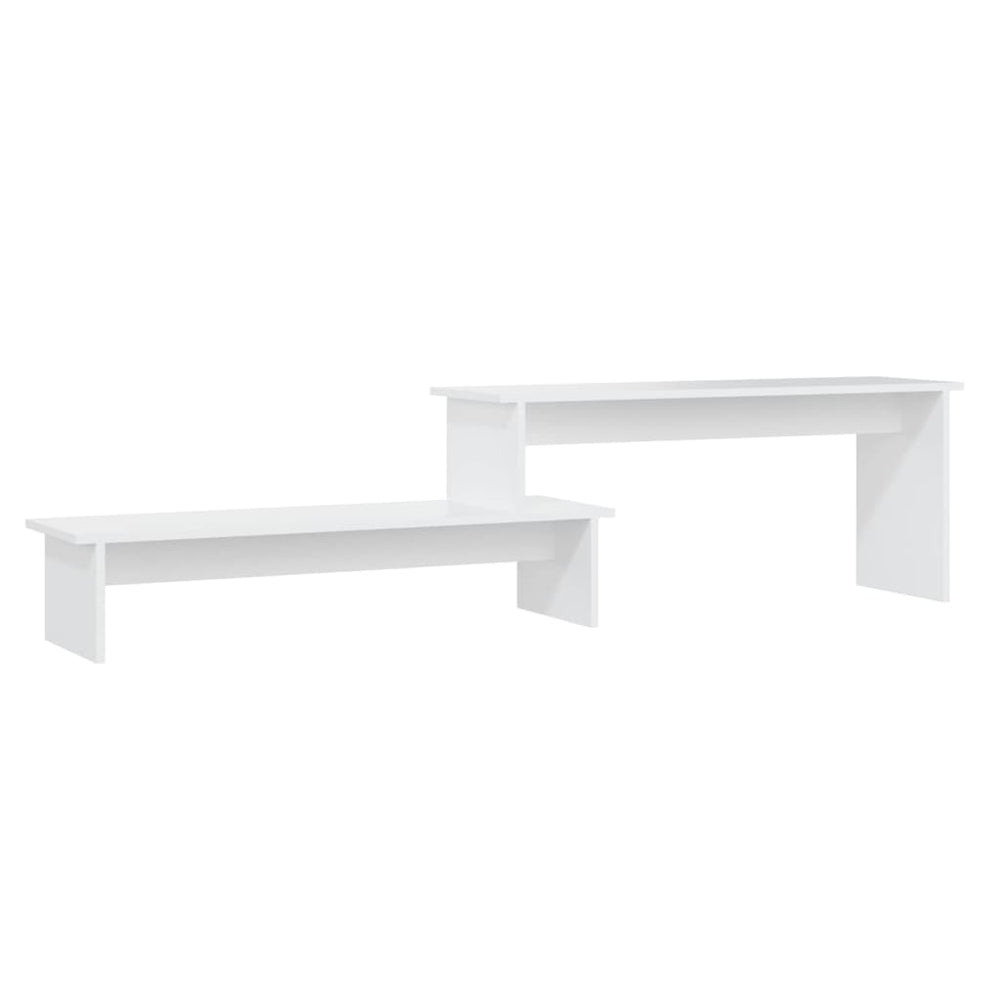 vidaXL Meuble TV Blanc 180x30x43 cm Bois d'ingénierie