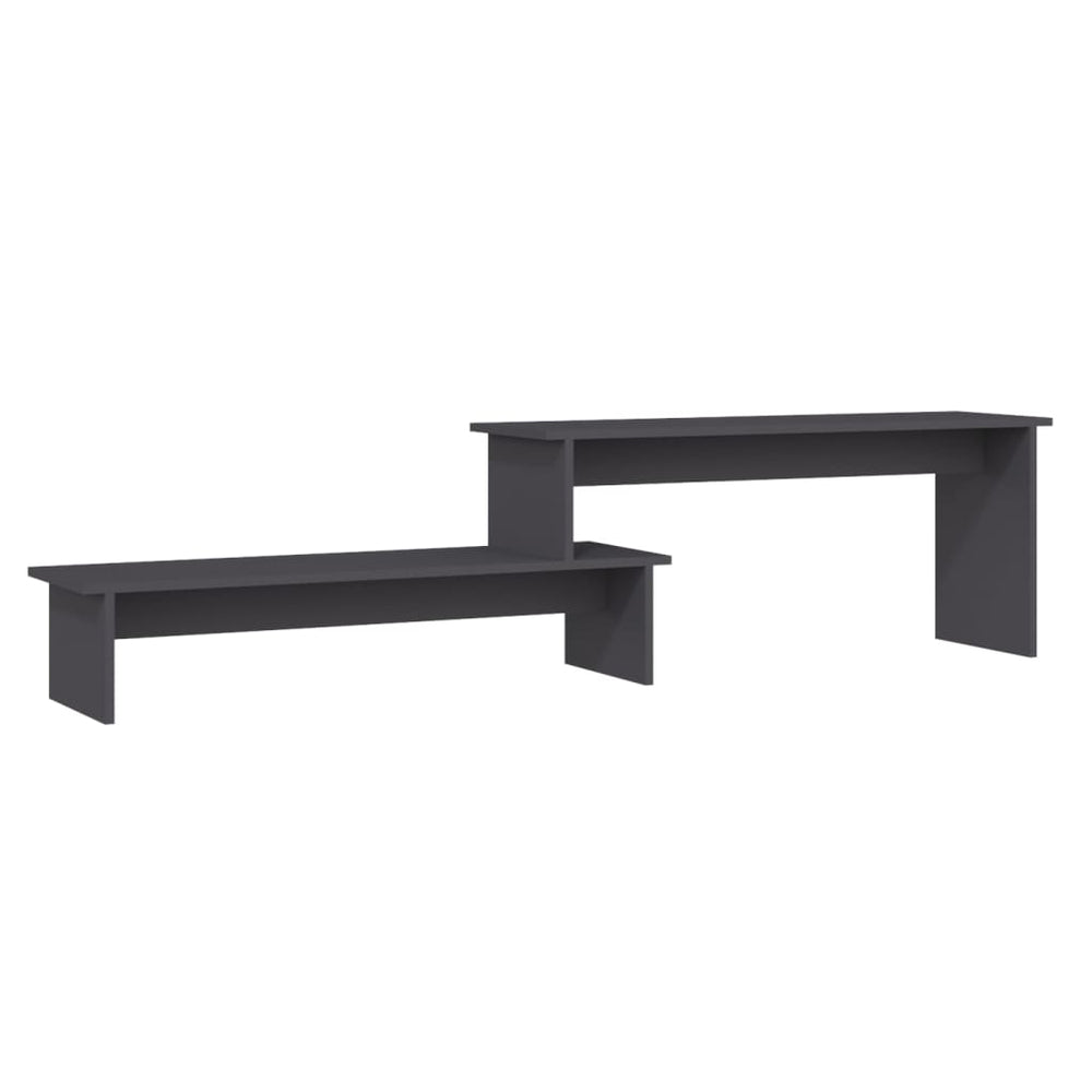 vidaXL Meuble TV gris 180x30x43 cm Aggloméré