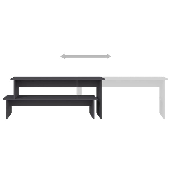 Grauer TV-Schrank 180 cm