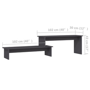 Grauer TV-Schrank 180 cm